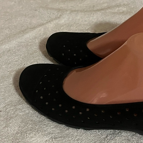 Gabor Hovercraft Black Suede Flats Shoes Sz 7 - Picture 7 of 12